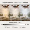Stropní Ventilátor s LED Osvětlením 106cm Nízký Profil - Náhled obrázku produktu 6