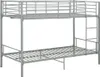 vidaXL Poschodová posteľ Grey Metal 90 × 200 cm Náhľad obrázku produktu 1
