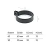 A diagram of a pipe clamp with a table of dimensions. Anteprima dell’immagine prodotto