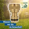 tecuro Hahnanschlussstück mit Steckkupplung und 1/2 Zoll Produktbild-Vorschau 3