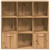 vidaXL Bibliothèque Artisan-Chêne 98x29x97,5 cm Matériau Voir les images du produit 11