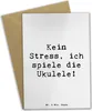 Mr. & Mrs. Panda Grußkarte Spruch Ukulele Entspannung - Produktbild-Vorschau 1
