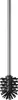A toilet brush with a silver handle and black bristles, presented on a white background. Produktbild-Vorschau