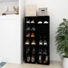 vidaXL Skrinky na topánky 2 ks čierne 27,5x27x102 cm Náhľad obrázku produktu 1