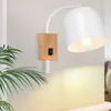 ZMH Applique Blanc Intérieur Bois avec Interrupteur à Voir les images du produit 1