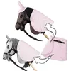 Skippi-Decke und Fliegenhaube für Steckenpferd – rosa – Produktbild-Vorschau 3