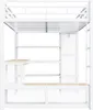 Flieks Etagenbett 140x200cm mit Schreibtisch und Ablagen, Produktbild-Vorschau 6