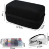 A sewing machine kit with a storage case, a sewing machine, and a sewing kit. Produktbild-Vorschau