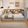 Boxspringbed 90 x 200 cm met hydraulische opbergruimte, Productafbeelding-voorbeeld 4