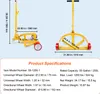 SucceBuy Carrello per trasporto fusti, 55 galloni, capacità Anteprima dell’immagine prodotto 7