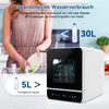 Puluomis Mini volně stojící myčka nádobí, myčka se 7 Náhled obrázku produktu 5