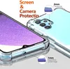 Close-up of a transparent phone case on a phone, highlighting protective features. Produktbild-Vorschau