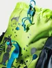 A close-up view of a child's backpack with cartoon bear and panda graphics. Produktbild-Vorschau