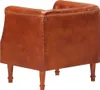 vidaXL Fauteuil marron cuir véritable Voir les images du produit 12