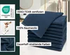 10er Set Gästehandtücher 30x50 cm, 100% Baumwolle, blau Produktbild-Vorschau 2