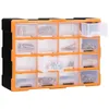 vidaXL Organizér s více zásuvkami 16 zásuvek 52x16x37 cm Náhled obrázku produktu 1