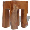 The Living Store Tabouret bois massif teck Voir les images du produit 7