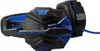 A close-up side view of a black and blue gaming headset. Produktbild-Vorschau