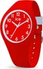A red Ice-Watch analog watch is shown against a white background. Produktbild-Vorschau
