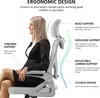 Yaheetech Bürostuhl Ergonomisch, Schreibtischstuhl mit Produktbild-Vorschau 7