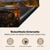 KitchenYeah© Herdabdeckplatte Sonnenuntergang - Palme - Produktbild-Vorschau 5