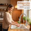 Ausziehbare Küchenarmatur aus Edelstahl 304, Mischbatterie Produktbild-Vorschau 7