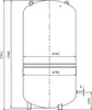 Membran Druckausdehnungsgefäß MAG-H 600 Liter Heizung Druck Produktbild-Vorschau 2