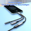 USB-C-Audioadapter 3-in-1, Typ-C-auf-Klinke-Adapter mit Produktbild-Vorschau 3