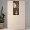 Armoire buffet Kosmo - 90x35x150cm - 4 portes -Reproduction Voir les images du produit 2