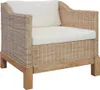 vidaXL Sessel mit Auflagen Natur Rattan -  Sessel Produktbild-Vorschau 2