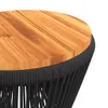 Möbel Couchtisch mit Drahtgestell Schwarz Ø 45x44 cm Produktbild-Vorschau 8