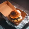 100 Hamburgerboxen Burgerboxen PAP 115 x 115 x 78 mm braun Produktbild-Vorschau 2