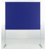 Moderationswand beidseitig Filz 1200x1500mm blau VE=1 Produktbild-Vorschau 2