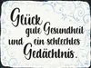 vianmo Holzschild 30x40 cm Glück gute Gesundheit Produktbild-Vorschau 1