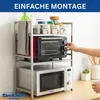 DanDiBo Ripiano regolabile per microonde in acciaio inox a Anteprima dell’immagine prodotto 5