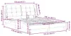 vidaXL Bettgestell ohne Matratze "Zadar" Schwarz 120x200 cm Produktbild-Vorschau 8