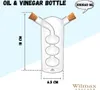 Bottiglia di vetro trasparente Wilmax per olio e aceto, Anteprima dell’immagine prodotto 2