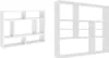 vidaXL Scaffale a muro bianco 90x16x78 cm Materiale a base Anteprima dell’immagine prodotto 4
