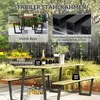 Outsunny tenda da birra in legno set 3 pezzi con tavolo da Anteprima dell’immagine prodotto 7