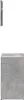 CLORIS 2-tlg. Badmöbel-Set Betongrau Holzwerkstoff 856066 Produktbild-Vorschau 5