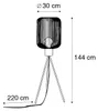 Design Stehlampe Schwarz mit Gold Mayelle Produktbild-Vorschau 3