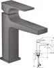 Hansgrohe Waschtischmischer 110 Metropol Brushed Black Produktbild-Vorschau 3