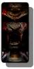 A smartphone with a dark, graphic wallpaper is displayed against a white background. Produktbild-Vorschau