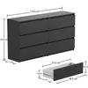 Kommode Schubladenkommode modern schwarz - 119 cm breit 6 Produktbild-Vorschau 6