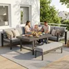MEXO Gartenmöbel Set Aluminium 8 Personen, Modulares Produktbild-Vorschau 3