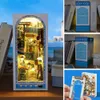 DIY Book Nook Kit 3D Holzpuzzle Bücherregaleinsatz Produktbild-Vorschau 2