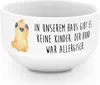 Mr. & Mrs. Panda schale Mops Krone - Weiß - Geschenk, Hund, Produktbild-Vorschau 1
