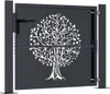 vidaXL Gartentor Anthrazit 100x75 cm Stahl Baum-Design Produktbild-Vorschau 4