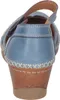 Manitu Damen Sandalen Leder Sandaletten Keilabsatz 910005, Produktbild-Vorschau 3
