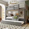 Letto a castello Flieks 90x200 cm con letto estraibile Anteprima dell’immagine prodotto 1